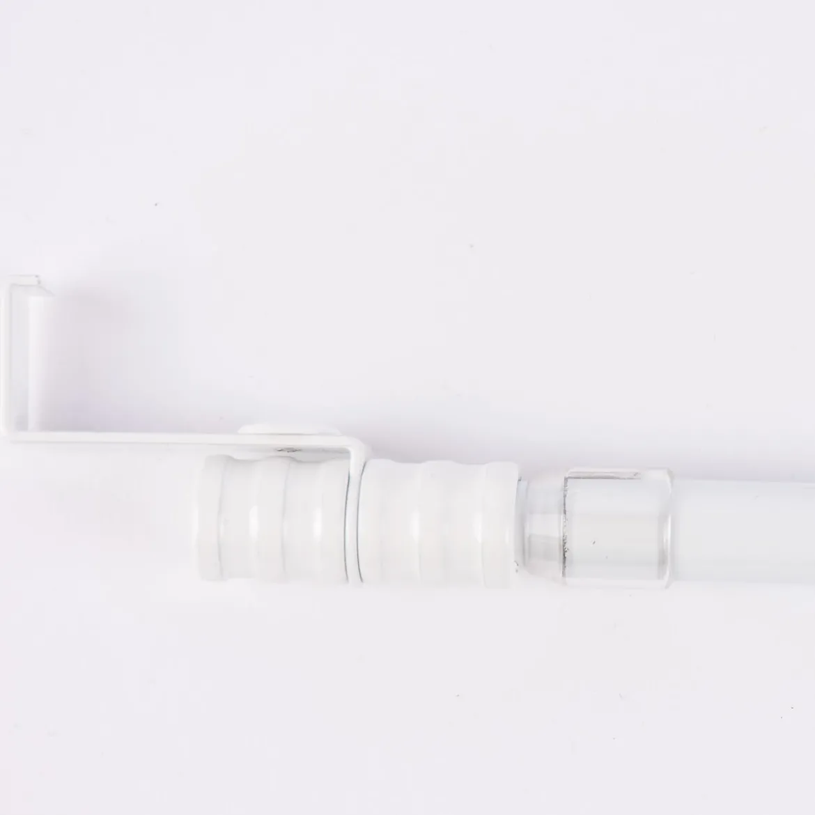 Vitragenstange Spannstange SpannLine mit Spannbügel 15mm tief weiß 90-120cm Ø13mm