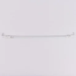 Vitragenstange Spannstange SpannLine mit Spannbügel 15mm tief weiß 90-120cm Ø13mm
