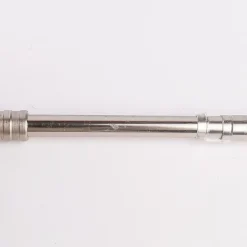 Vitragenstange Spannstange SpannLine mit Spannbügel 15mm tief silberfarbig 90-120cm Ø13mm
