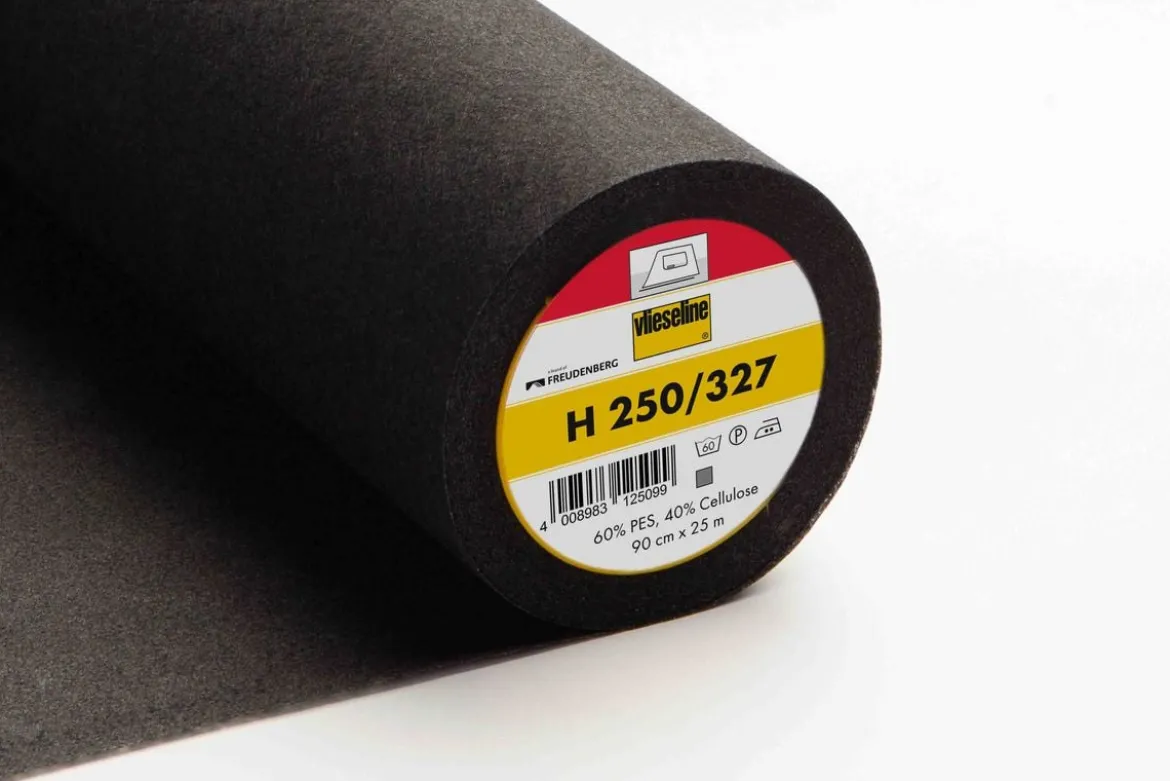 Vlieseline Bügelvlies H250 schwarz 90cm Breite