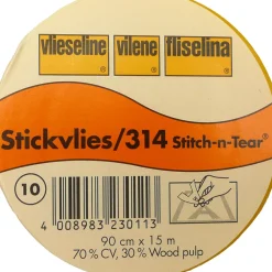 Vlieseline Stickvlies ausreissbar weiß 90cm Breite