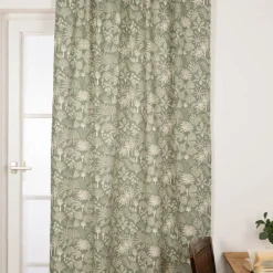Vorhang Agave in Salbei-Grün mit Smok-Schlaufenband 245x130cm (HxB) oder Wunschmaß von SCHÖNER LEBEN.