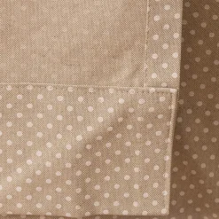 Vorhang Basic Dot Pünktchen Leinenlook natur weiß in 245cm oder Wunschlänge von SCHÖNER LEBEN.