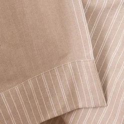 Vorhang Basic Stripe Streifen Leinenlook natur weiß in 245cm oder Wunschlänge von SCHÖNER LEBEN.