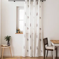 Vorhang Kinderzimmer Black Sheep Schäfchen weiß grau 140x 245cm (BxH) oder Wunschmaß von SCHÖNER LEBEN.