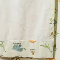 Vorhang Kinderzimmer mit Ösen Dinosaurier mintgrün bunt in 245cm oder Wunschlänge von SCHÖNER LEBEN.