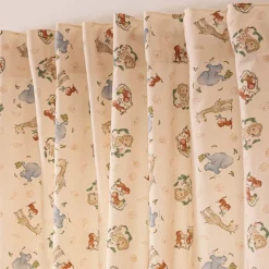 Vorhang Kinderzimmer mit Smok-Schlaufenband Dschungeltieren in 245cm oder Wunschlänge von SCHÖNER LEBEN.