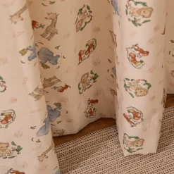 Vorhang Kinderzimmer mit Smok-Schlaufenband Dschungeltieren in 245cm oder Wunschlänge von SCHÖNER LEBEN.