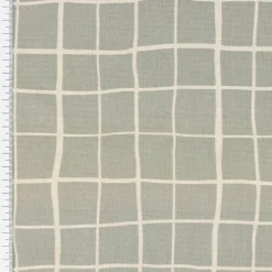 Vorhang Marloes5 Gitter Karo grau weiß 245cm oder Wunschlänge von SCHÖNER LEBEN.