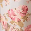 Vorhang mit Ösen Classic Painted Rose Rosen hellblau rosa in 245cm oder Wunschlänge von SCHÖNER LEBEN.