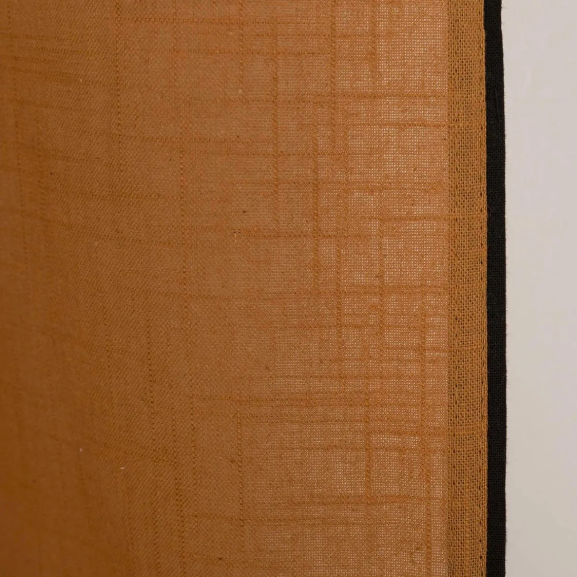 Vorhang mit Ösen Helios Baumwolle mit blickdichter Leinenstruktur camel 140x260cm