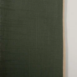 Vorhang mit Ösen Helios Baumwolle mit blickdichter Leinenstruktur grün 140x260cm