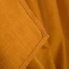 Vorhang mit Ösen Leinenstruktur ockergelb 140x280cm