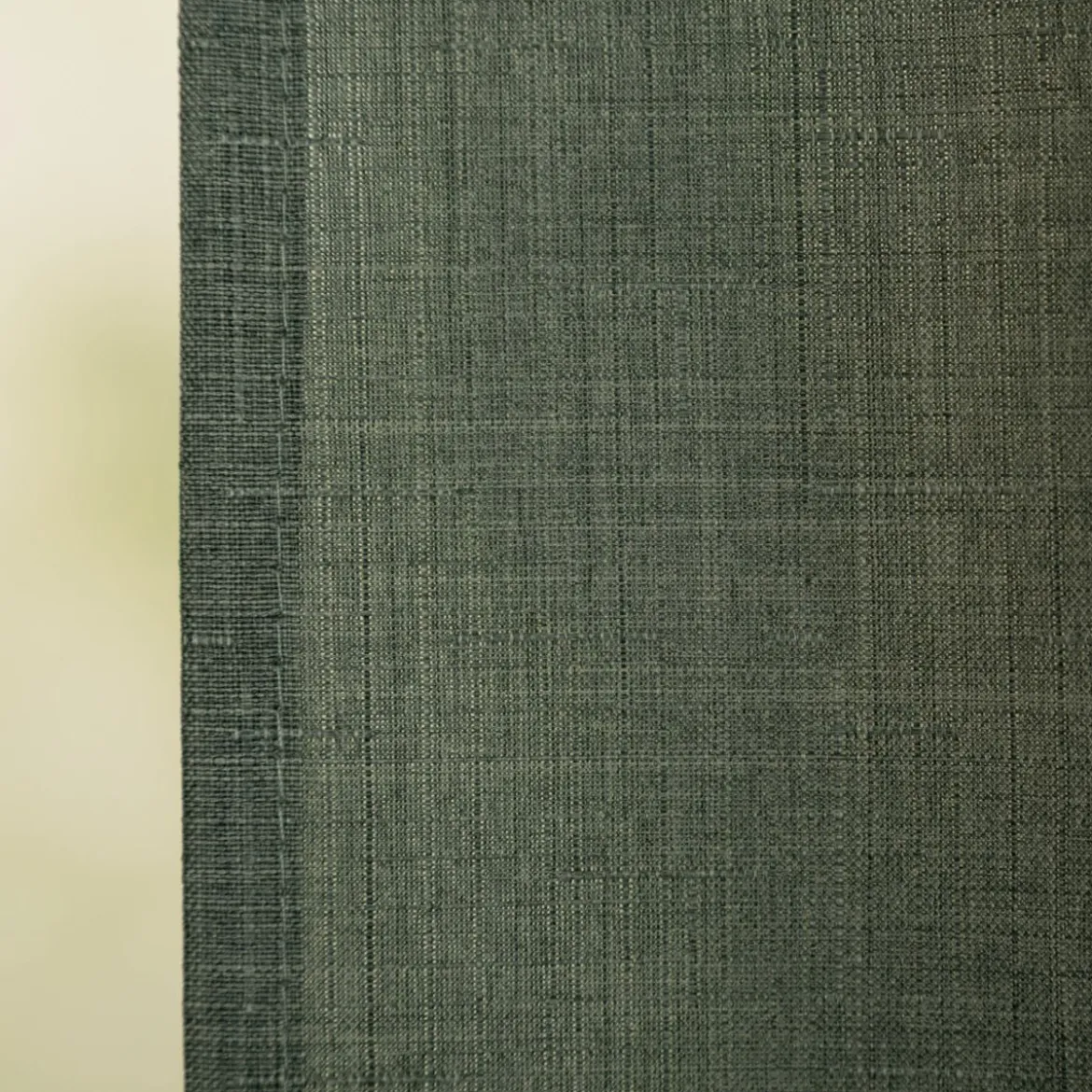 Vorhang mit Ösen Leinenstruktur grün 140x280cm