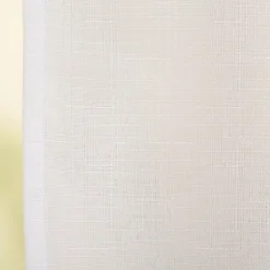 Vorhang mit Ösen Leinenstruktur weiß 140x280cm