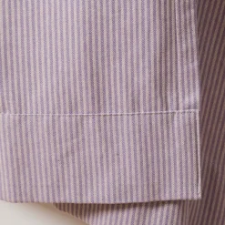 Vorhang mit Smok-Schlaufenband Dobby Streifen lila beige in 245cm oder Wunschlänge von SCHÖNER LEBEN.