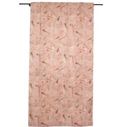 Vorhang mit Smok-Schlaufenband Dried Flower Romance rosa in 245cm oder Wunschlänge von SCHÖNER LEBEN.
