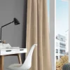 Vorhang Rustico Thermochenille Struktur uni natur 142x245cm (BxH)