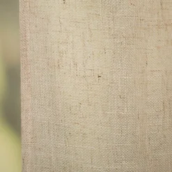Vorhang Schlaufenvorhang Leinenlook halbtransparent mit Flechtschlaufen 140x240cm