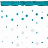 Vorhang Schneeflocken SNOWFALL türkis 90x250cm