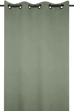 Vorhang Ösenvorhang blickdicht einfarbig khaki grün 135x250cm