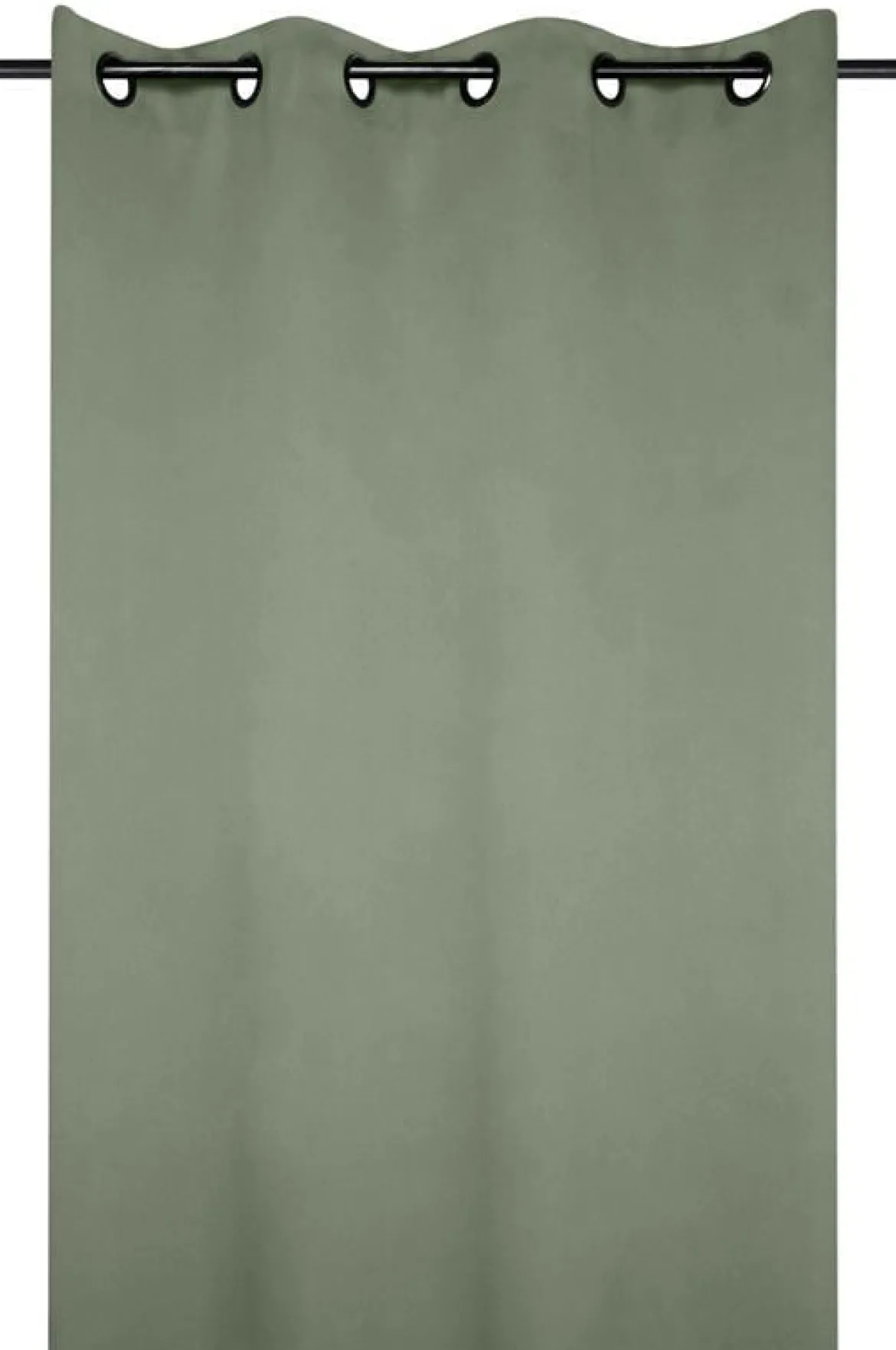 Vorhang Ösenvorhang blickdicht einfarbig khaki grün 135x250cm