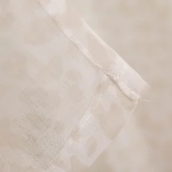 Vorhang Ösenvorhang Leo Voile halbtransparent weiß beige 140x260cm
