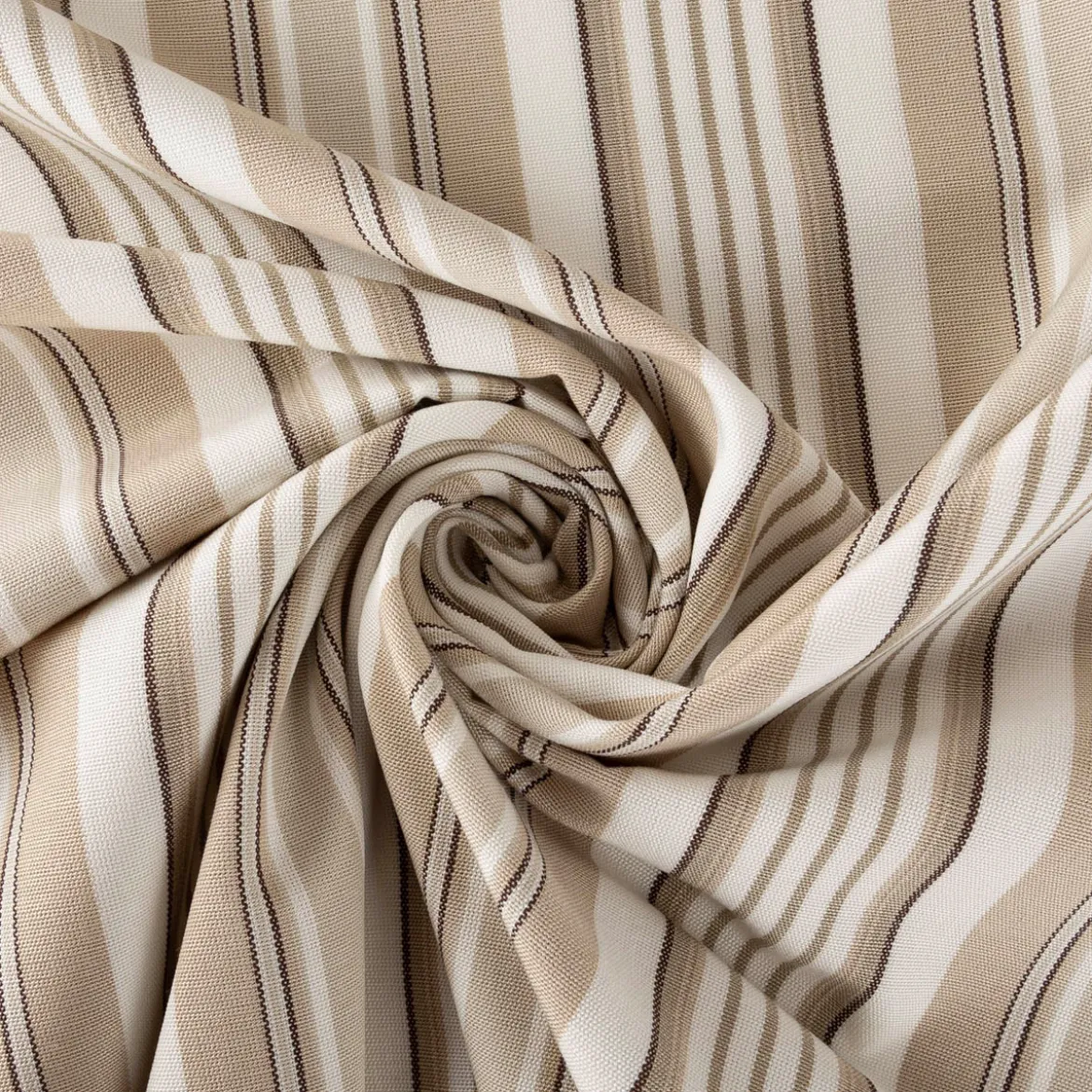 Vorhangstoff Dekostoff Camilla Streifen beige 160cm Stoffbreite