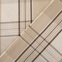 Vorhangstoff Dekostoff Hubertus Karos beige 160cm Stoffbreite