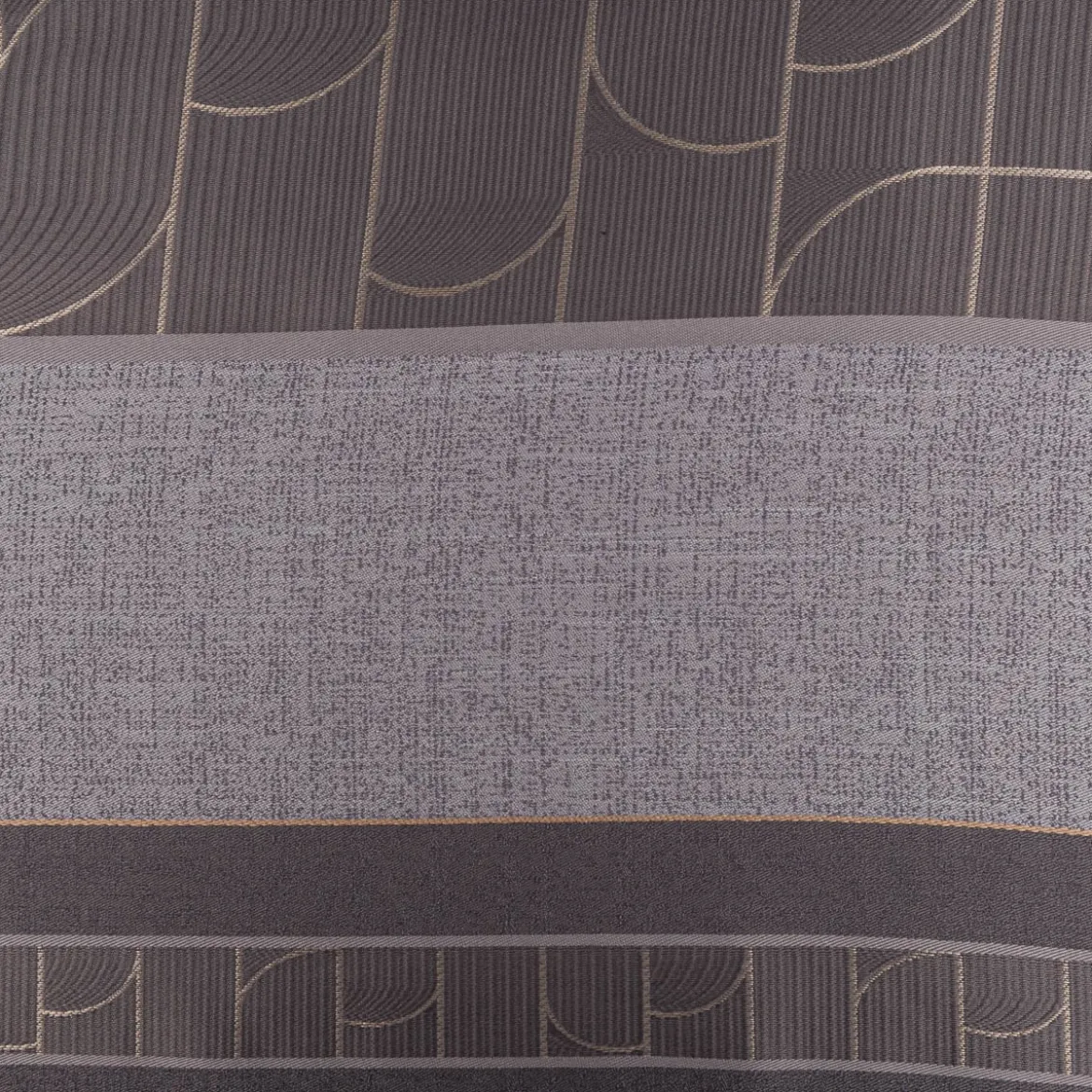 Vorhangstoff Dekostoff Jacquard Art Decó Streifen grau 160cm Breite