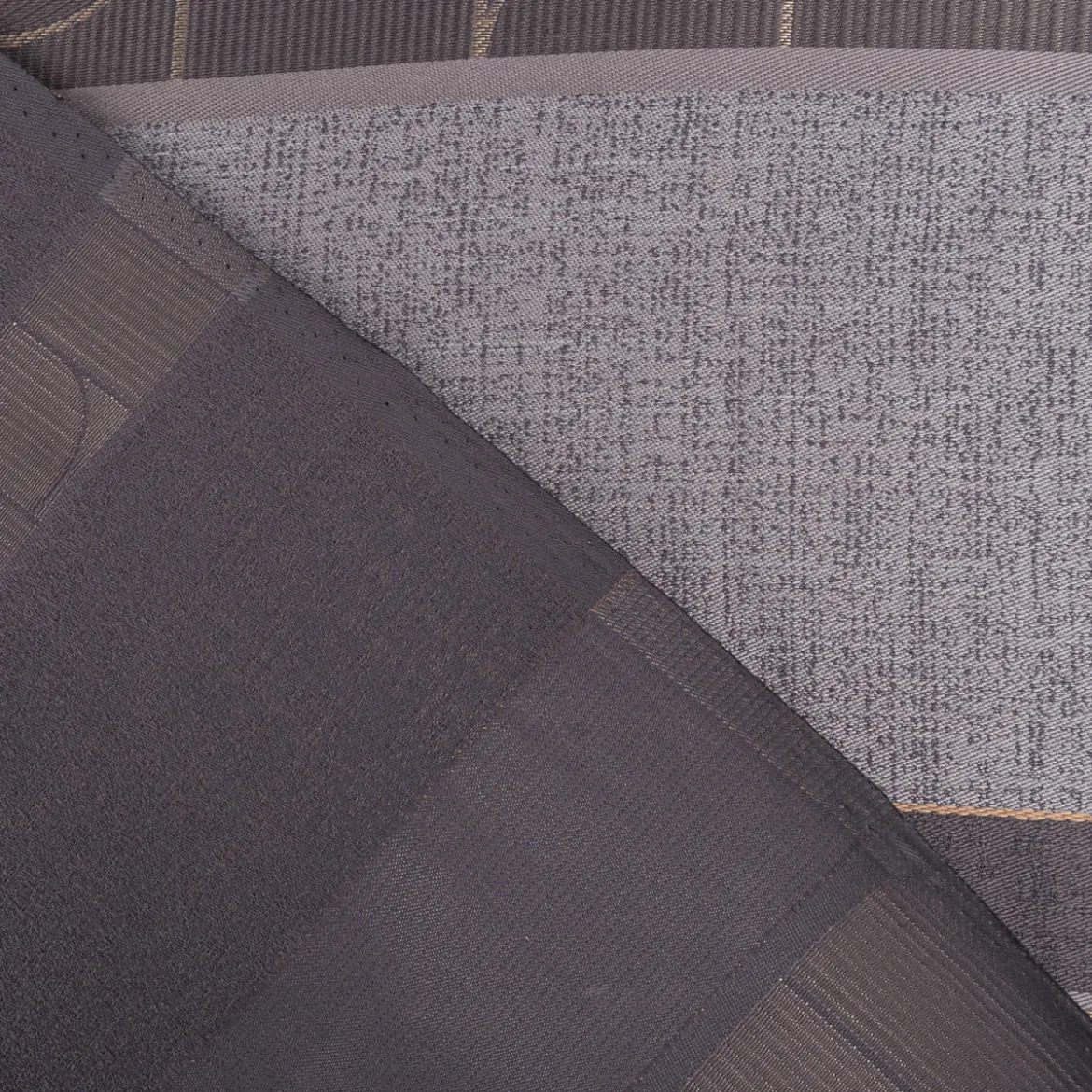 Vorhangstoff Dekostoff Jacquard Art Decó Streifen grau 160cm Breite