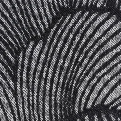 Vorhangstoff Dekostoff Jacquard Ravello Ginkgo Blätter schwarz ecru 135cm Breite