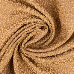 Vorhangstoff Dekostoff Jacquard Credo Noppen ocker goldfarbig 140cm Breite