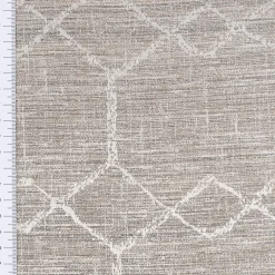 Vorhangstoff Dekostoff Jacquard Novo Hexagon grau 154cm Breite