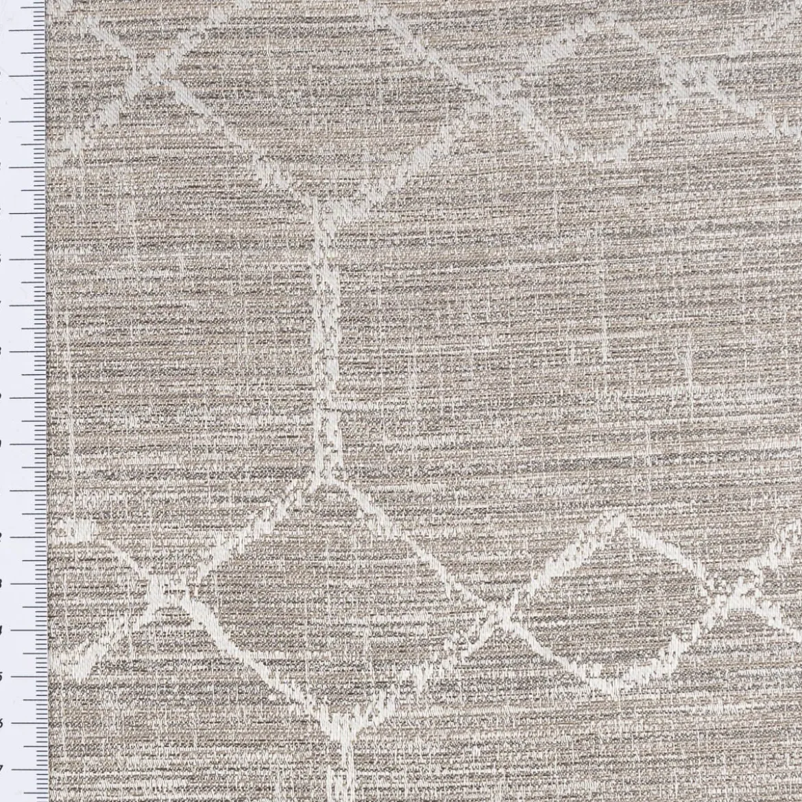 Vorhangstoff Dekostoff Jacquard Novo Hexagon grau 154cm Breite