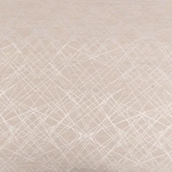 Vorhangstoff Dekostoff Jacquard Bosco blickdickt Grafik Linien beige 154cm Breite