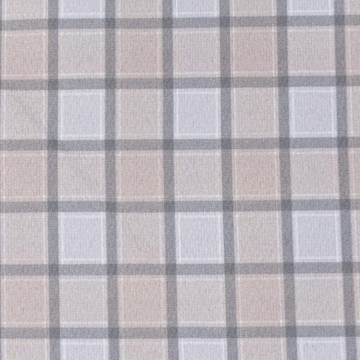 Vorhangstoff Dekostoff Lochner Landhaus Karo beige grau 1,60m Breite