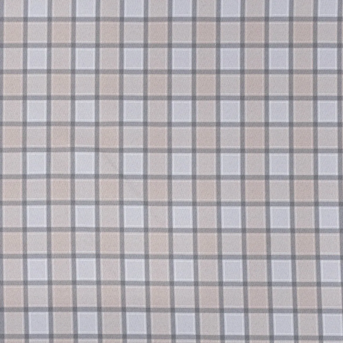 Vorhangstoff Dekostoff Lochner Landhaus Karo beige grau 1,60m Breite