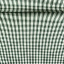 Vorhangstoff Dekostoff Meterware Karo grün weiß 160cm Stoffbreite