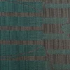 Vorhangstoff Jacquard Stoff Linux Petrol und Grau 154cm Breite