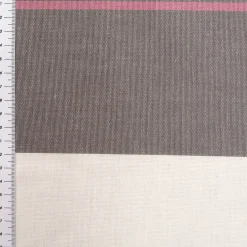 Vorhangstoff Jacquard Stoff Dekostoff Streifen grau ecru pink 165cm Stoffbreite