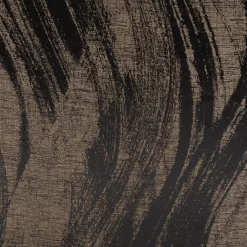 Vorhangstoff Jacquard Tindra Schwarz Gold 154cm Breite