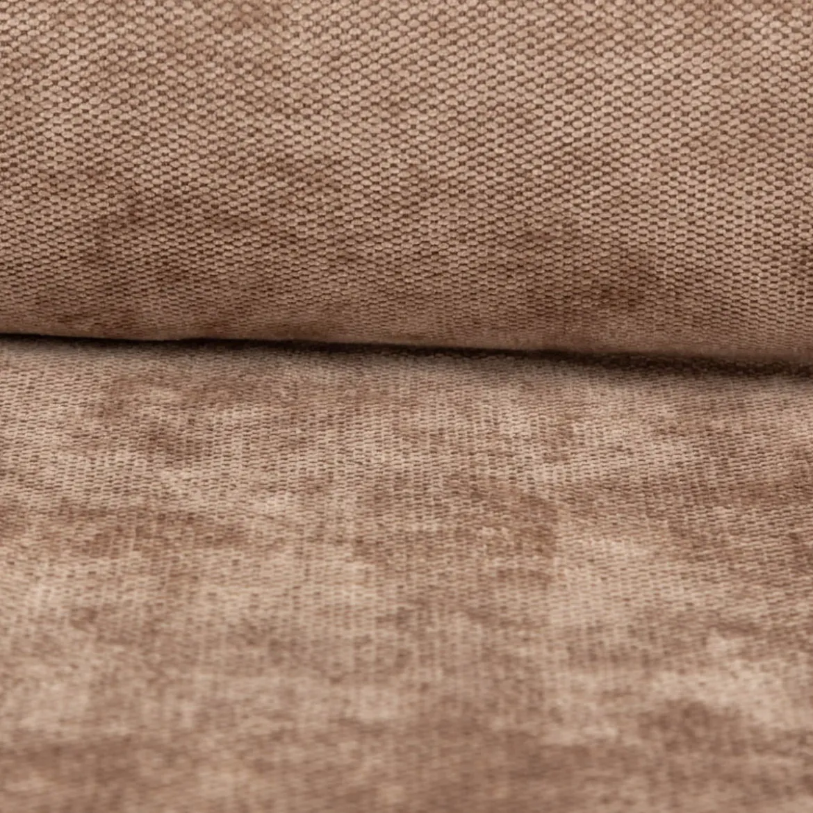 Vorhangstoff Thermostoff Chenille Manchester isolierend taupe 1,45m Breite