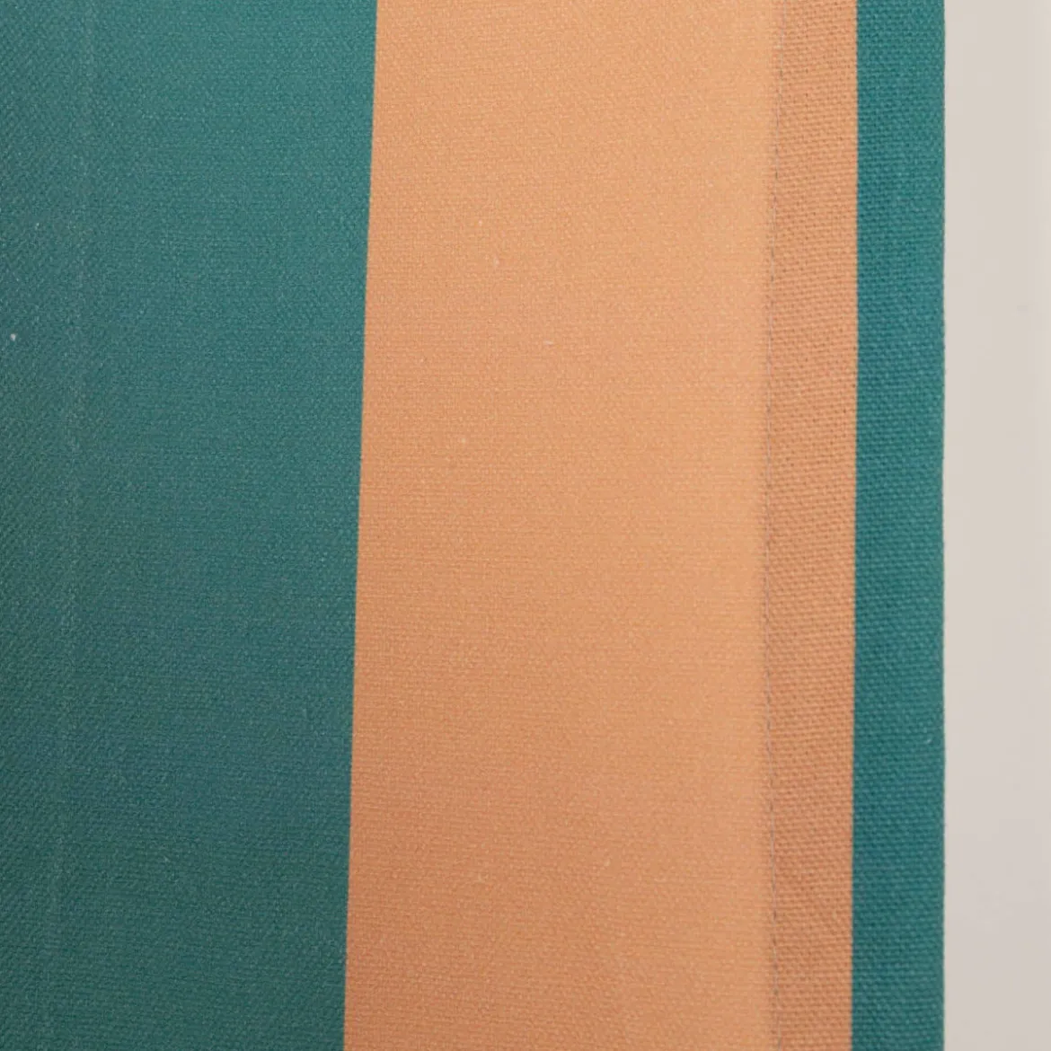Vorhang Streifen apricot grün mit Smok-Schlaufenband 245x130cm (HxB) oder Wunschmaß von SCHÖNER LEBEN.