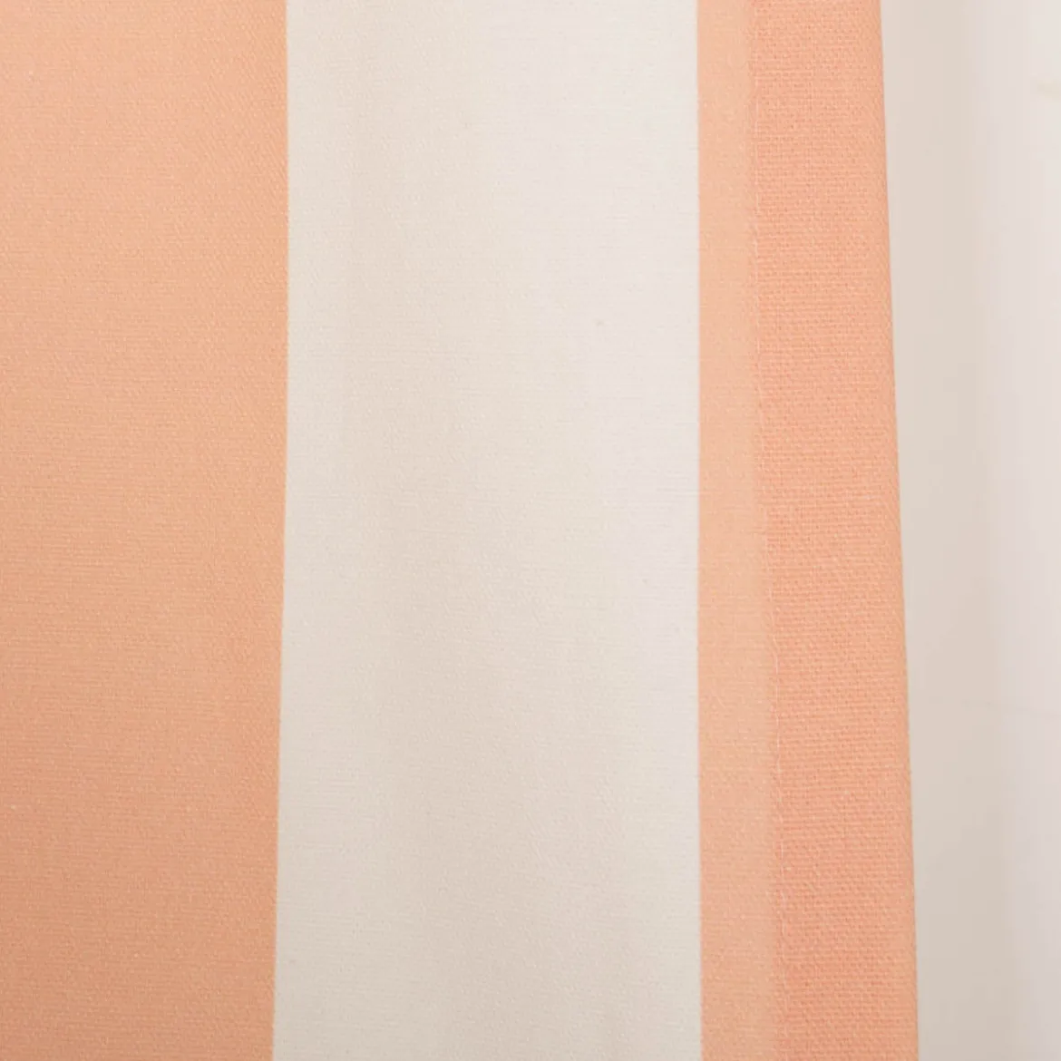 Vorhang Streifen peach ecru mit Smok-Schlaufenband 245x130cm (HxB) oder Wunschmaß von SCHÖNER LEBEN.