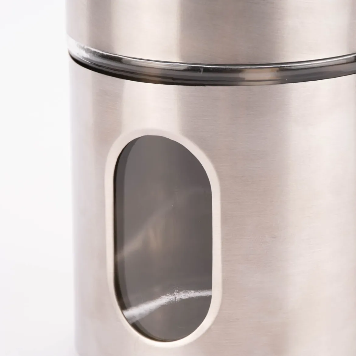 Vorratsdose Glas Metall silberfarbig verschiedene Größen
