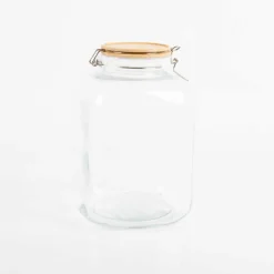 Vorratsglas mit Bambusdeckel 16x25cm (DxH) von Clayre & Eef