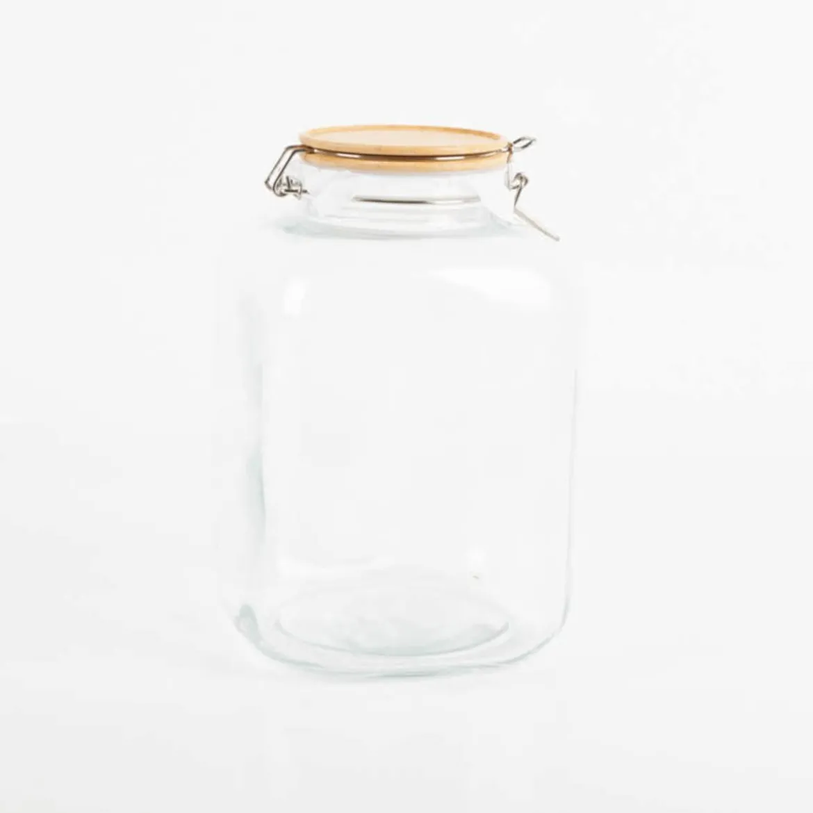 Vorratsglas mit Bambusdeckel 16x25cm (DxH) von Clayre & Eef