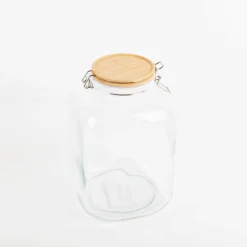 Vorratsglas mit Bambusdeckel 16x25cm (DxH) von Clayre & Eef
