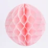 Wabenball Papier hellrosa 10x10cm
